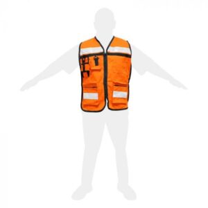 CHALECO PARA BRIGADISTA NARANJA SE-RG-06 DERMA CARE