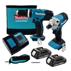 COMBO ROTOMARTILLO DHP453-ATORNILLADOR DTD156 18V DLX2336SYX MAKITA