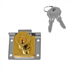 CERRADURA PARA MUEBLE LATON BRILLANTE 24 PHILLIPS