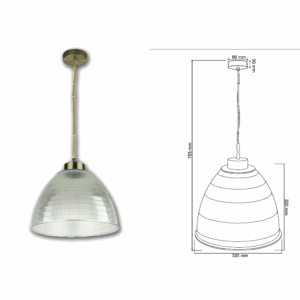 LAMPARA COLGANT COLOR SATINADO CTL-8070/S TECNOLITE