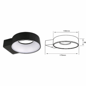 LAMPARA DE 8 WATTS DE LUZ LED PARA TECHOS TECNOLITE 8HLED1180MV30N