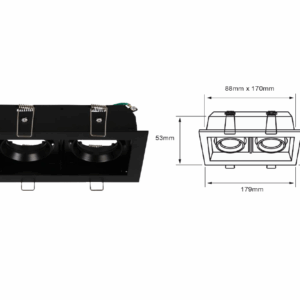LAMPARA COLOR NEGRO DIRIGIBLE,14 W 120YD4002MVN
