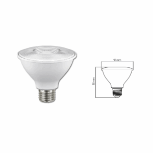 FOCO PAR30 LED 8.5 W,LUZ SUAVE CALIDA, BASE E27,NO ATENUABLE,TECNOLITE 8PAR30LED30MV25