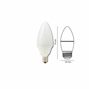 FOCO TIPO VELA 4W LUZ SUAVE TECNOLITE  EICE12-LED/4W/30