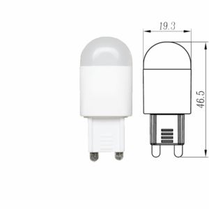 FOCO DE LUZ LED G9 AMPOLLETA 9W TECNOLITE 2G9LED30MV150