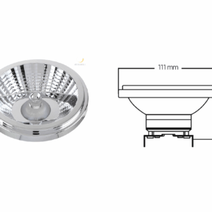 FOCO AR111 LED 15W,LUZ DE DIA,BAE G53 ATENUABLE TECNOLITE 15DAR111LED65V24