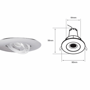 LAMPARA LED PARA TECHO INTERIORES,LUZ DE DIA,TECNOLITE 5YDLED154MV65S