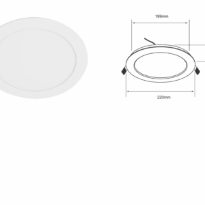 LAMPARA DE TUBO DOWNLIGHT LED LUZ BLANCA NEUTRA,NO ATENUABLE 18 W 18YDLED430MV40B