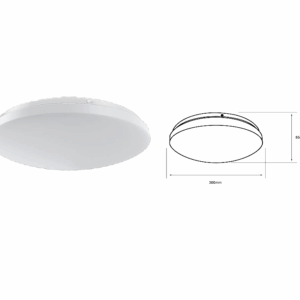 PLAFON CIRCULAR COLOR BLANCO LUZ LED TECNOLITE 18YDLED430MV65B