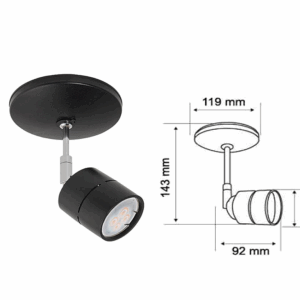 LAMPARA COLGANTE DE 6 240 VOLTIOS COLOR NEGRO,PARA ILUMINAR EL HOGAR,TECNOLITE 60YSN368LMVN l