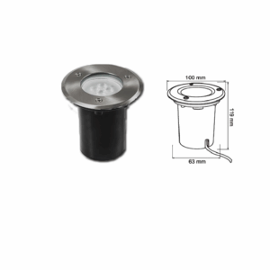 LAMPARA LED DE PISO EMPOTRABLE EXTERIORES TECNOLITE H-600/S