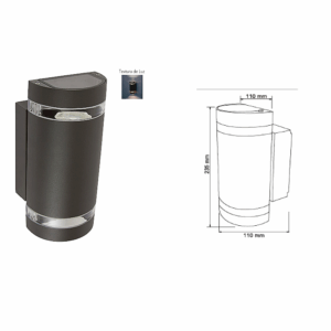 LAMPARAS DE PARED PARA INTERIORES DEL HOGAR DE 70 WATTS H-1070/AN TOLEDO