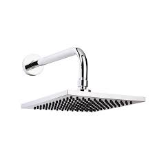 REGADERA PROYECTA CUADRADA REC.02 CON BRAZO Y CHAPETON CROMO