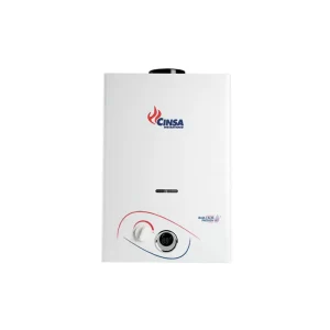 CALENTADOR DE AGUA INSTANTANEO CINSA Cin-06 B PARA GAS LP 50302070011 BlANCO