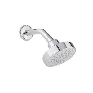 REGADERA REDONDA ECOLOGICA DE 4" CON BRAZO Y CHAPETON DICA 4541 CROMO