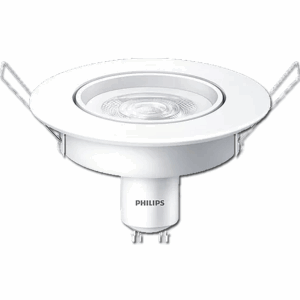 FOCO DE LUZ LED CIRCULAR BASE GU 10 DE 50 WATTS DE KIT 1 PHILIPS
