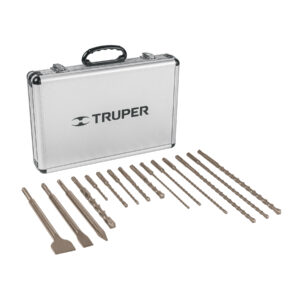 JUEGO DE 15 BROCAS Y CINCELES SDS PLUS EN ESTUCHE,TRUPER 11897