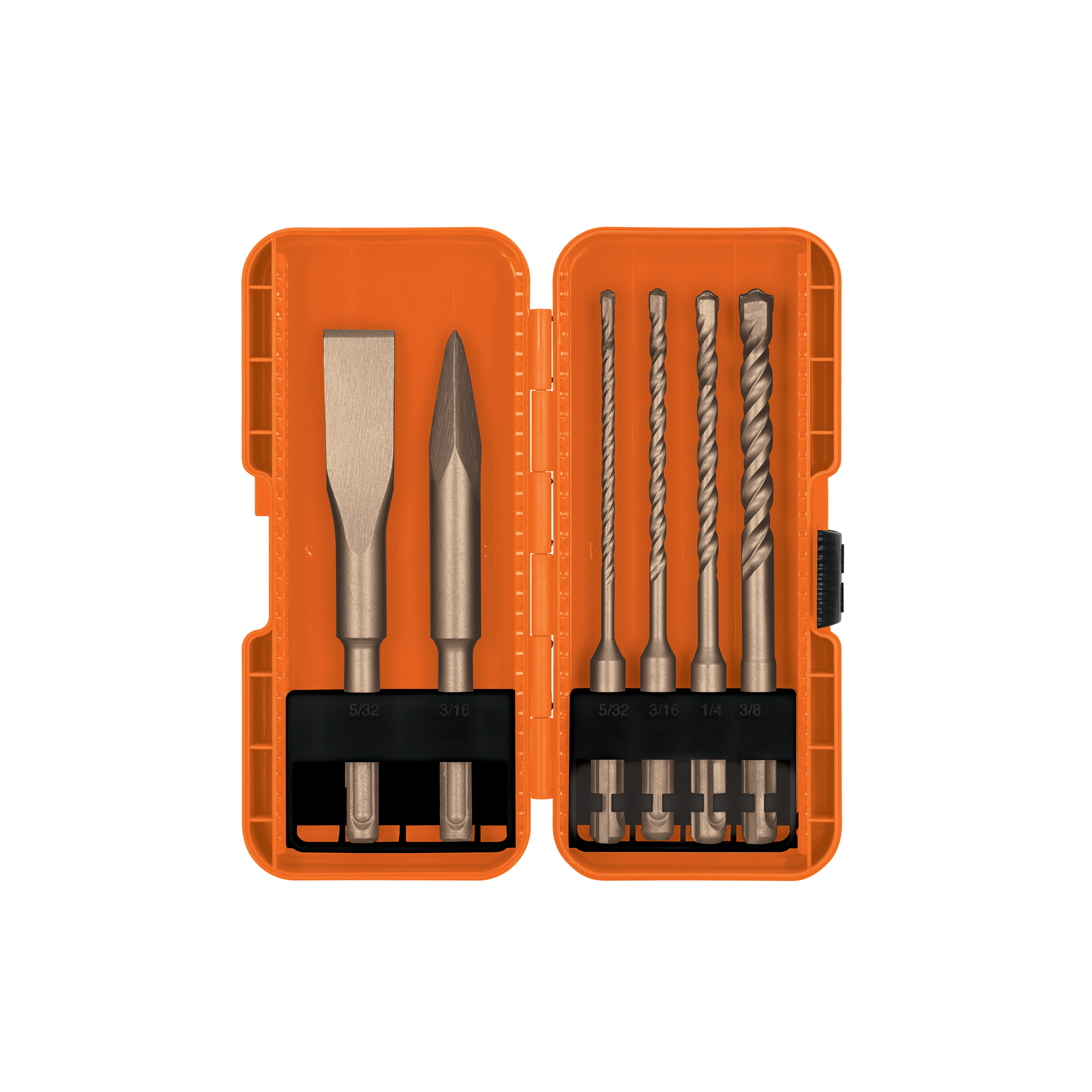 JUEGO DE 6 BROCAS Y CINCLES SDS PLUS EN ESTUCHE,TRUPER 103033